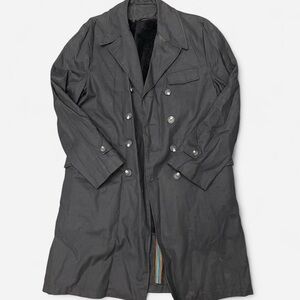 Men's Black Double-Breasted Coat